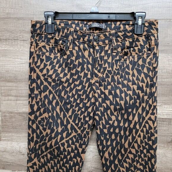 Joe's Jeans Wild Geometric Print The Skinny Jeans‎ Brown Black Women's Size 27 - Picture 8 of 16